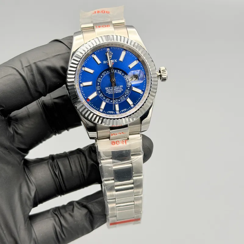 Sky Dweller Watch Blue Dial Silver Oyster