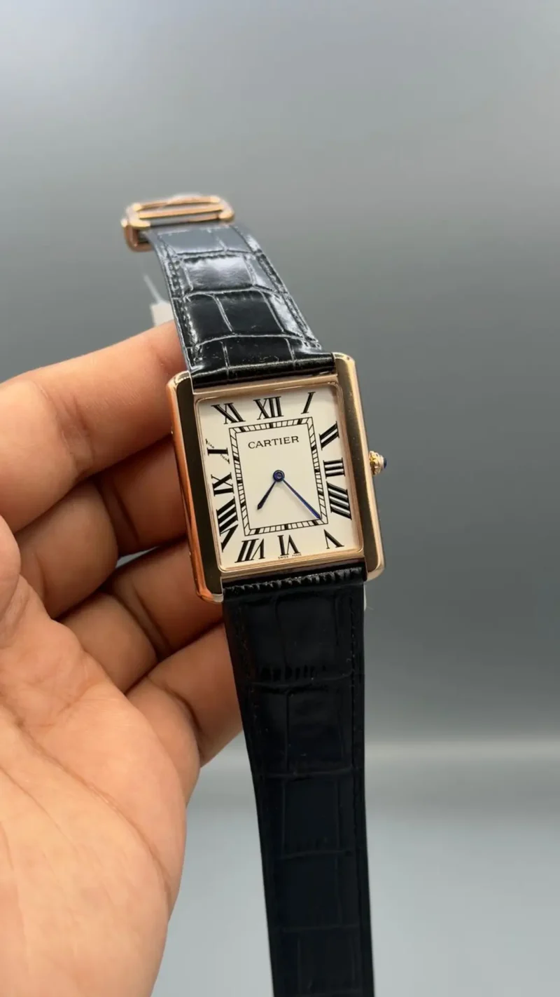 Cartier Tank 40mm Leather Strap – Premium Quartz Dress Watch