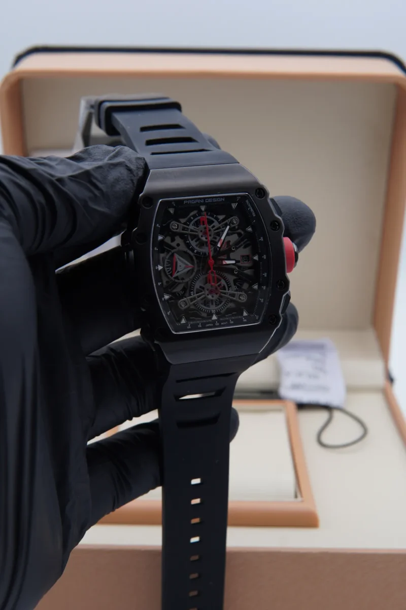 Pagani Design PD‑YS011 Skeleton Tonneau Watch – Richard Mille Inspired Design (43mm)