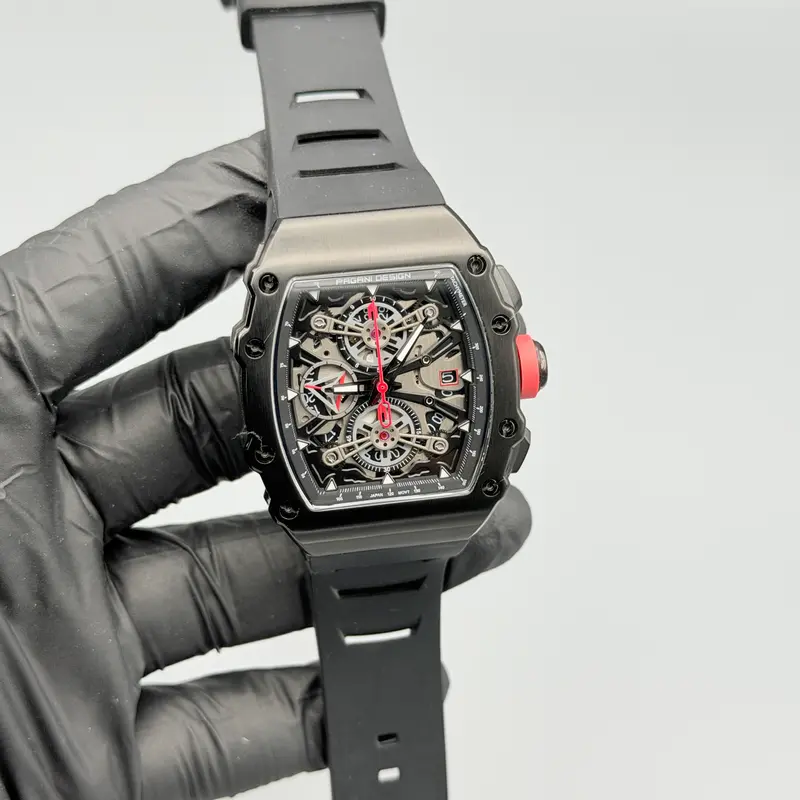 Pagani Design PD‑YS011 Skeleton Tonneau Watch – Richard Mille Inspired Design (43mm)