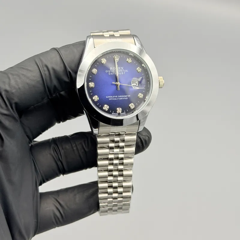Blue Dial Classic Watch – Jubilee Bracelet - Image 3