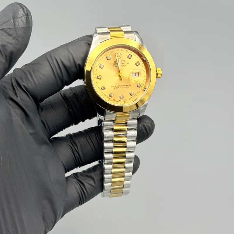 Gold Dial Two-Tone Watch – Gold & Silver Bracelet - Image 3