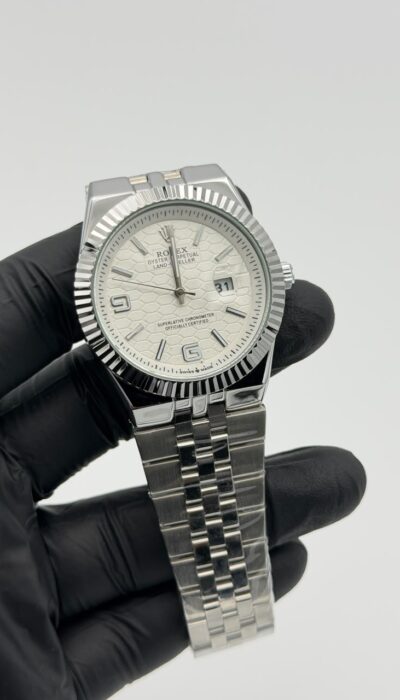White Dial Semi-Automatic Watch – Jubilee Bracelet