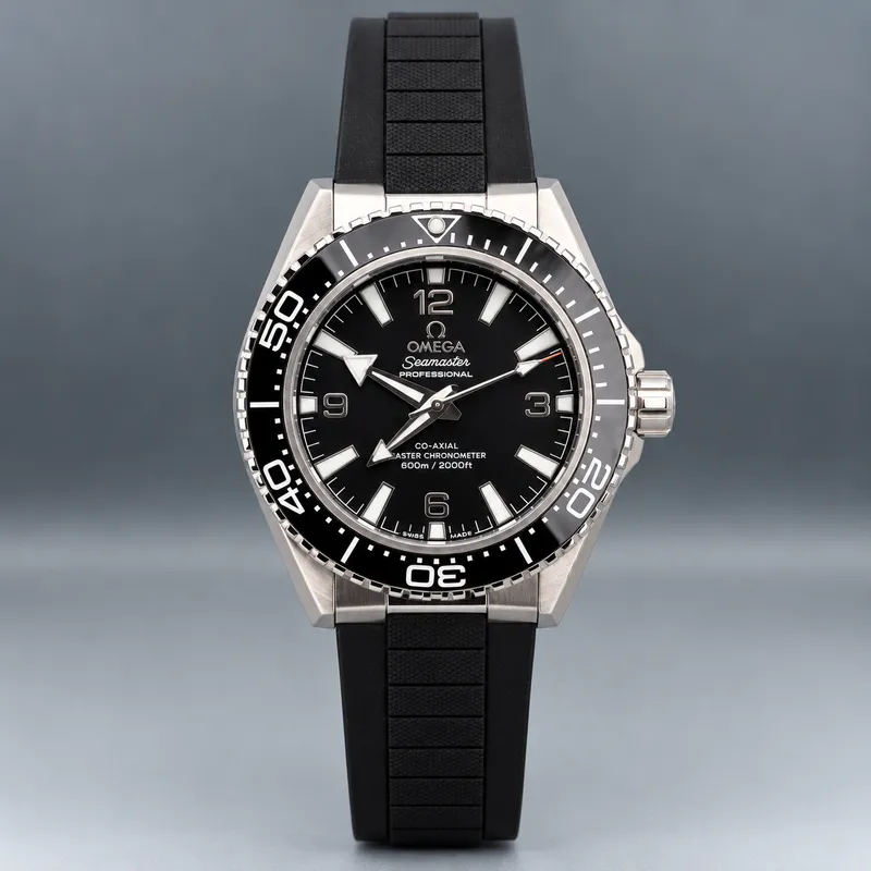Seamaster Black Bezel Black Dial Diver Watch 43mm