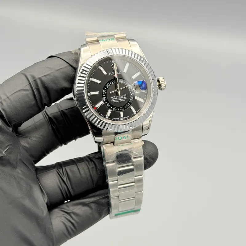 Sky Dweller Watch Black Dial Silver Oyster - Image 3